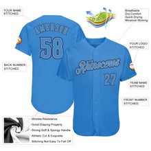 Load image into Gallery viewer, Custom Powder Blue Powder Blue-Navy Authentic Baseball Jersey