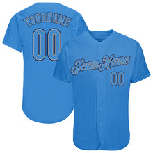 Load image into Gallery viewer, Custom Powder Blue Powder Blue-Navy Authentic Baseball Jersey