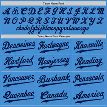 Загрузить изображение в средство просмотра галереи, Custom Powder Blue Navy-Red Authentic Baseball Jersey