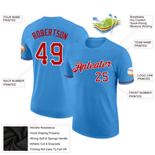 Загрузить изображение в средство просмотра галереи, Custom Powder Blue Red-White Performance T-Shirt