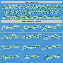 Загрузить изображение в средство просмотра галереи, Custom Powder Blue Kelly Green-White Performance T-Shirt