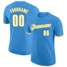 Загрузить изображение в средство просмотра галереи, Custom Powder Blue White-Gold Performance T-Shirt