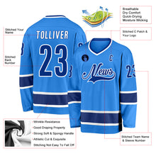 Charger l'image dans la galerie, Custom Powder Blue Royal-White Hockey Jersey