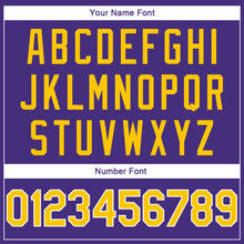 Загрузить изображение в средство просмотра галереи, Custom Stitched Purple Gold-White Sports Pullover Sweatshirt Hoodie