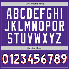 Load image into Gallery viewer, Custom Purple White-Red Authentic Throwback Basketball Jersey