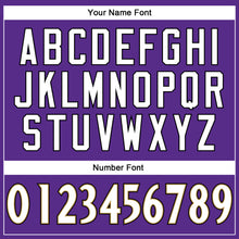 Загрузить изображение в средство просмотра галереи, Custom Purple White-Old Gold Mesh Authentic Throwback Football Jersey