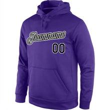 Загрузить изображение в средство просмотра галереи, Custom Stitched Purple Black-Gray Sports Pullover Sweatshirt Hoodie