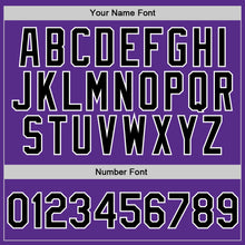 Загрузить изображение в средство просмотра галереи, Custom Stitched Purple Black-Gray Sports Pullover Sweatshirt Hoodie