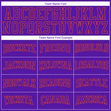 Загрузить изображение в средство просмотра галереи, Custom Stitched Purple Purple-Orange 3D Pattern Design Sports Pullover Sweatshirt Hoodie