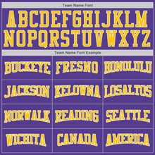 Загрузить изображение в средство просмотра галереи, Custom Stitched Purple Gold-White Sports Pullover Sweatshirt Hoodie