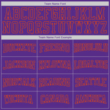 Загрузить изображение в средство просмотра галереи, Custom Stitched Purple Purple-Orange Sports Pullover Sweatshirt Hoodie