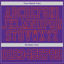 Загрузить изображение в средство просмотра галереи, Custom Stitched Purple Purple-Orange Sports Pullover Sweatshirt Hoodie