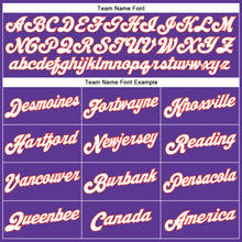 Laden Sie das Bild in den Galerie-Viewer, Custom Purple Orange-White Authentic Throwback Basketball Jersey