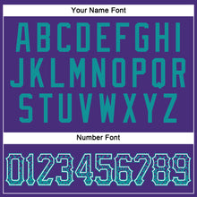 Загрузить изображение в средство просмотра галереи, Custom Purple Teal-White Authentic Drift Fashion Baseball Jersey