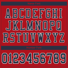 Загрузить изображение в средство просмотра галереи, Custom Red Navy-White Mesh Authentic Football Jersey