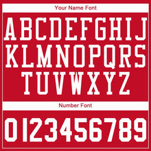 Charger l'image dans la galerie, Custom Red White Round Neck Basketball Jersey