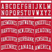 Charger l'image dans la galerie, Custom Red White Round Neck Basketball Jersey