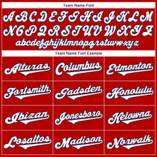 Загрузить изображение в средство просмотра галереи, Custom Red White-Navy Authentic Throwback Rib-Knit Baseball Jersey Shirt