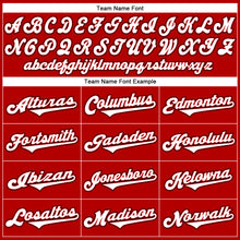 Загрузить изображение в средство просмотра галереи, Custom Red White-Black Authentic Throwback Rib-Knit Baseball Jersey Shirt