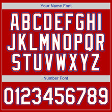 Laden Sie das Bild in den Galerie-Viewer, Custom Red White-Royal Authentic Baseball Jersey