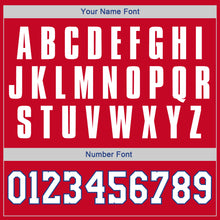 Charger l'image dans la galerie, Custom Stitched Red White-Royal Sports Pullover Sweatshirt Hoodie