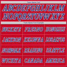 Charger l'image dans la galerie, Custom Stitched Red White-Royal Sports Pullover Sweatshirt Hoodie