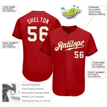 Load image into Gallery viewer, Custom Red White-Orange Authentic Baseball Jersey