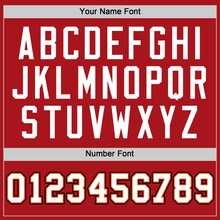 Load image into Gallery viewer, Custom Red White-Orange Authentic Baseball Jersey