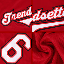 Load image into Gallery viewer, Custom Red White-Orange Authentic Baseball Jersey