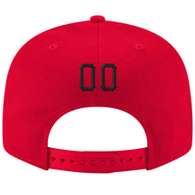 Загрузить изображение в средство просмотра галереи, Custom Red Black-White Stitched Adjustable Snapback Hat