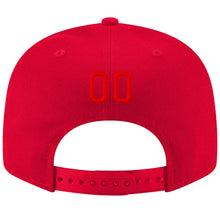 Charger l'image dans la galerie, Custom Red Red-Black Stitched Adjustable Snapback Hat