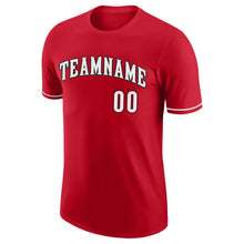 Load image into Gallery viewer, Custom Red White-Black Performance T-Shirt