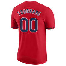Load image into Gallery viewer, Custom Red Navy-White Performance T-Shirt