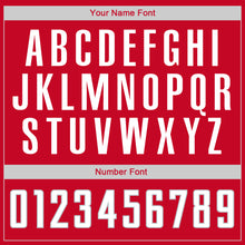 Загрузить изображение в средство просмотра галереи, Custom Red White-Gray Authentic Throwback Rib-Knit Baseball Jersey Shirt