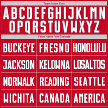 Загрузить изображение в средство просмотра галереи, Custom Red White-Gray Authentic Throwback Rib-Knit Baseball Jersey Shirt