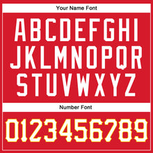 Load image into Gallery viewer, Custom Red White-Gold Authentic Baseball Jersey