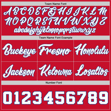 Load image into Gallery viewer, Custom Red White-Royal Authentic Throwback Basketball Shorts