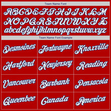 Load image into Gallery viewer, Custom Red White-Royal Authentic Throwback Basketball Jersey