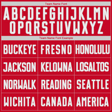 Загрузить изображение в средство просмотра галереи, Custom Red White-Gray Authentic Throwback Basketball Jersey