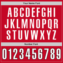 Charger l'image dans la galerie, Custom Red White-Black Authentic Throwback Basketball Jersey