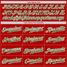 Загрузить изображение в средство просмотра галереи, Custom Red Camo-Black Authentic Throwback Basketball Jersey