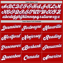 Load image into Gallery viewer, Custom Red White-Royal Authentic Baseball Jersey