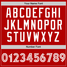 Load image into Gallery viewer, Custom Red White Authentic Baseball Jersey