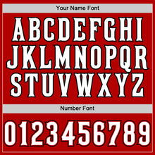 Загрузить изображение в средство просмотра галереи, Custom Red White-Black Authentic Baseball Jersey