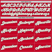 Загрузить изображение в средство просмотра галереи, Custom Red White-Navy Authentic Throwback Basketball Jersey