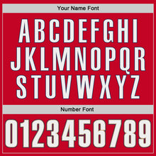 Загрузить изображение в средство просмотра галереи, Custom Red White-Navy Authentic Throwback Basketball Jersey