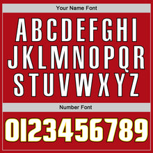 Load image into Gallery viewer, Custom Red White-Gold Authentic Baseball Jersey