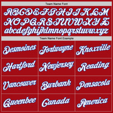 Load image into Gallery viewer, Custom Red White-Royal Authentic Baseball Jersey