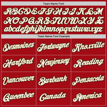 Load image into Gallery viewer, Custom Red White-Old Gold Authentic Baseball Jersey