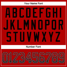 Load image into Gallery viewer, Custom Red Black-Gray Authentic Drift Fashion Baseball Jersey